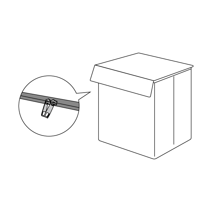 5.ファスナーを閉めて設置完了