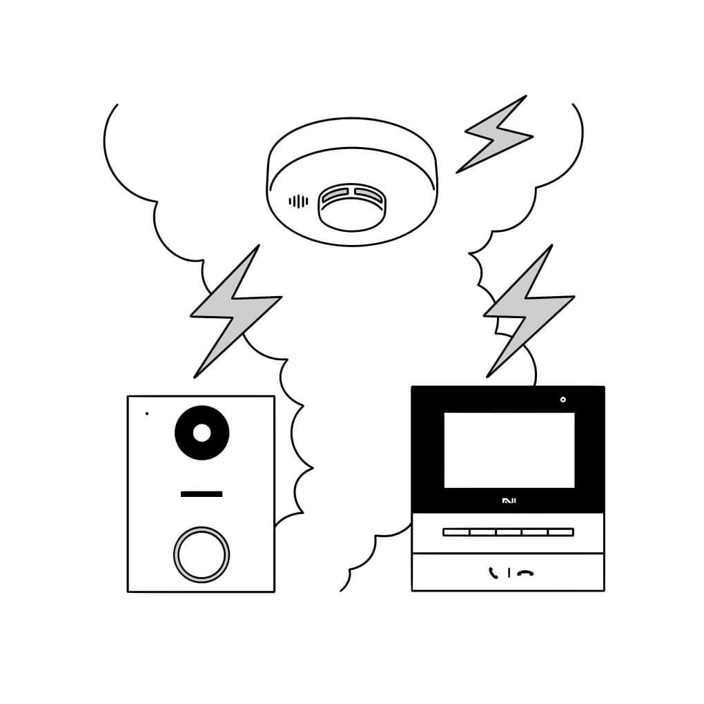 住宅用火災警報器・ガス警報器連携で危険をお知らせ