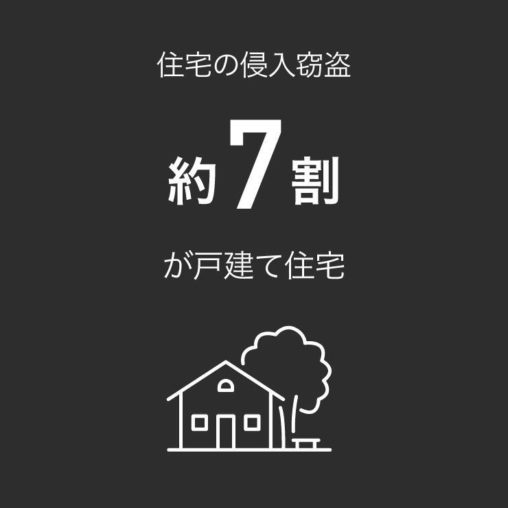 住宅の侵入窃盗約7割が戸建て住宅